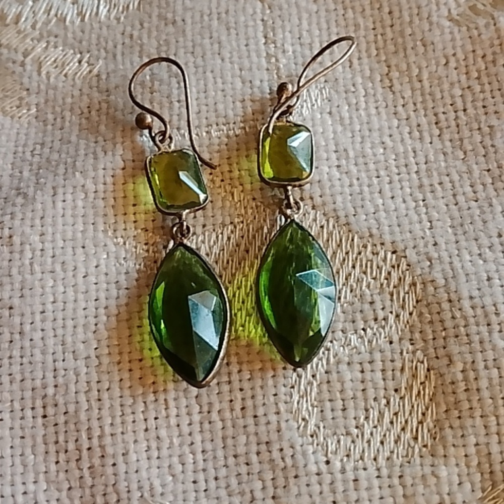 Green Antique Earrings
